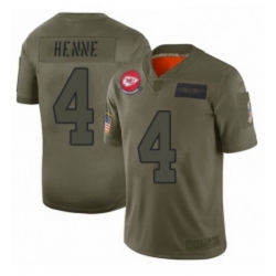 Womens Kansas City Chiefs 4 Chad Henne Limited Camo 2019 Salute to Service Football Jersey