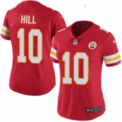 Womens Nike Kansas City Chiefs 10 Tyreek Hill Red Team Color Vapor Untouchable Limited Player NFL Jersey