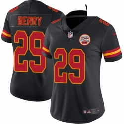 Womens Nike Kansas City Chiefs 29 Eric Berry Limited Black Rush Vapor Untouchable NFL Jersey