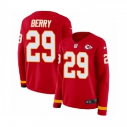 Womens Nike Kansas City Chiefs 29 Eric Berry Limited Red Therma Long Sleeve NFL Jersey