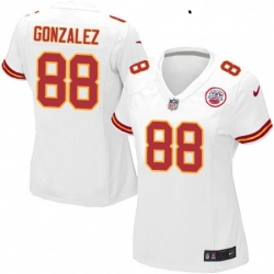 Womens Nike Kansas City Chiefs 88 Tony Gonzalez Game White NFL Jersey