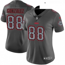 Womens Nike Kansas City Chiefs 88 Tony Gonzalez Gray Static Vapor Untouchable Limited NFL Jersey