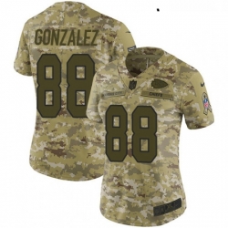 Womens Nike Kansas City Chiefs 88 Tony Gonzalez Limited Camo 2018 Salute to Service NFL Jersey