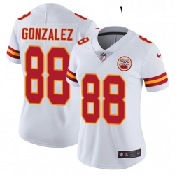 Womens Nike Kansas City Chiefs 88 Tony Gonzalez White Vapor Untouchable Limited Player NFL Jersey