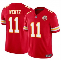 Youth Kansas City Chiefs 11 Carson Wentz Red 2023 F U S E Vapor Untouchable Limited Stitched Football Jersey