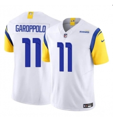 Youth Los Angeles Rams 11 Jimmy Garoppolo White 2024 F U S E  Vapor Untouchable Stitched Football Jersey
