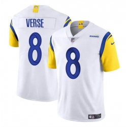 Youth Los Angeles Rams 8 Jared Verse White 2024 Draft Vapor Untouchable Stitched Football Jersey