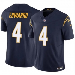 Youth Los Angeles Chargers 4 Gus Edwards Navy 2024 F U S E Vapor Untouchable Limited Stitched Jersey