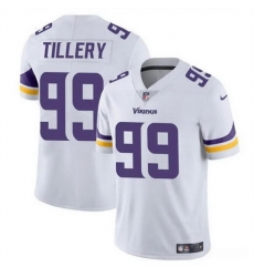 Men Minnesota Vikings 99 Jerry Tillery White Vapor Untouchable Limited Stitched Jersey