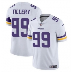 Men Minnesota Vikings 99 Jerry Tillery White Vapor Untouchable Limited Stitched Jersey