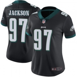 Eagles 97 Malik Jackson Black Alternate Womens Stitched Football Vapor Untouchable Limited Jersey