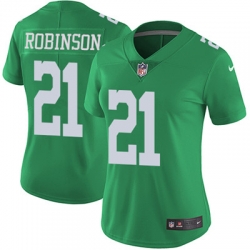 Nike Eagles #21 Patrick Robinson Green Womens Stitched NFL Limited Rush Jersey