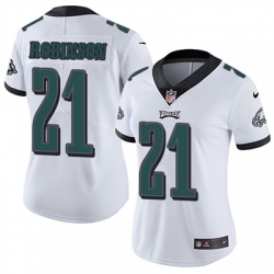 Nike Eagles #21 Patrick Robinson White Womens Stitched NFL Vapor Untouchable Limited Jersey