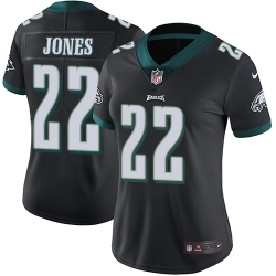 Nike Eagles #22 Sidney Jones Black Alternate Womens Stitched NFL Vapor Untouchable Limited Jersey