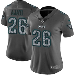 Nike Eagles #26 Jay Ajayi Gray Static Womens Stitched NFL Vapor Untouchable Limited Jersey