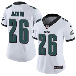 Nike Eagles #26 Jay Ajayi White Womens Stitched NFL Vapor Untouchable Limited Jersey