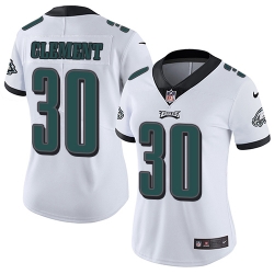 Nike Eagles #30 Corey Clement White Womens Stitched NFL Vapor Untouchable Limited Jersey