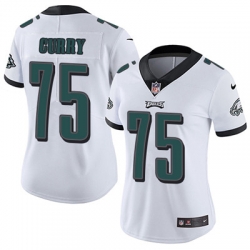 Nike Eagles #75 Vinny Curry White Womens Stitched NFL Vapor Untouchable Limited Jersey