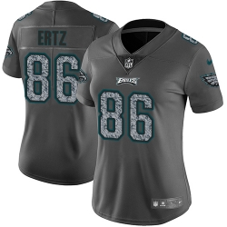 Nike Eagles #86 Zach Ertz Gray Static Womens NFL Vapor Untouchable Game Jersey