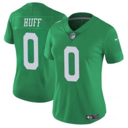 Women Philadelphia Eagles 0 Bryce Huff Green Vapor Untouchable Throwback Limited Stitched Football Jersey