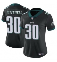 Women Philadelphia Eagles 30 Quinyon Mitchell Black 2024 Draft Vapor Untouchable Limited Stitched Football Jersey