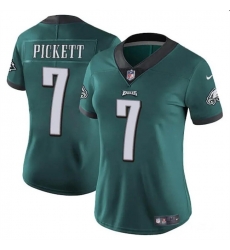 Women Philadelphia Eagles 7 Kenny Pickett Green Vapor Untouchable Limited Stitched Football Jersey