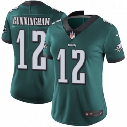 Womens Nike Philadelphia Eagles 12 Randall Cunningham Midnight Green Team Color Vapor Untouchable Limited Player NFL Jersey