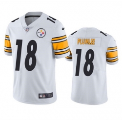 Men Pittsburgh Steelers 18 John Rhys Plumlee White Vapor Untouchable Limited Stitched Jersey
