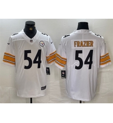 Men Pittsburgh Steelers 54 Zach Frazier White Vapor Untouchable Limited Stitched Jersey
