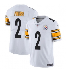 Youth Pittsburgh Steelers 2 Justin Fields White Vapor Untouchable Limited Stitched Football Jersey