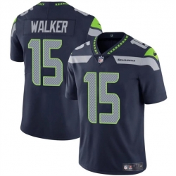 Men Seattle Seahawks 15 P J  Walker Navy Vapor Limited Stitched Football Jersey