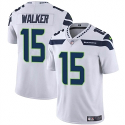 Men Seattle Seahawks 15 P J  Walker White Vapor Limited Stitched Football Jersey