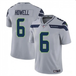 Youth Seattle Seahawks 6 Sam Howell Grey Vapor Limited Stitched Football Jersey