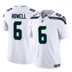 Youth Seattle Seahawks 6 Sam Howell White 2023 F U S E  Vapor Limited Stitched Football Jersey