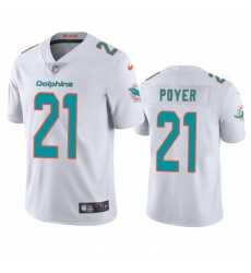 Youth Miami Dolphins 21 Jordan Poyer White Vapor Limited Stitched Football Jersey