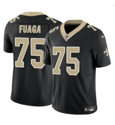 Youth New Orleans Saints 75 Taliese Fuaga Black 2024 Draft F U S E Vapor Limited Stitched Football Jersey