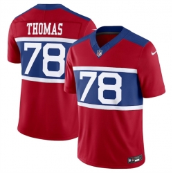 Youth New York Giants 78 Andrew Thomas Century Red Alternate Vapor F U S E  Limited Stitched Football Jersey