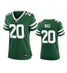 Women New York Jets 20 Breece Hall Green 2024 Stitched Football Jersey