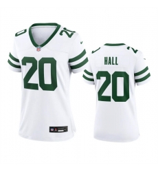 Women New York Jets 20 Breece Hall White 2024 Stitched Football Jersey