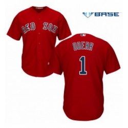 Youth Majestic Boston Red Sox 1 Bobby Doerr Authentic Red Alternate Home Cool Base MLB Jersey