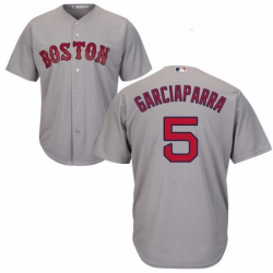 Youth Majestic Boston Red Sox 5 Nomar Garciaparra Authentic Grey Road Cool Base MLB Jersey