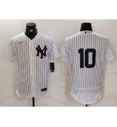 Men New York Yankees 10 Phil Rizzuto White Flex Base Stitched Baseball Jersey