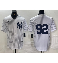 Men New York Yankees 92 Matt Krook White Cool Base Stitched Baseball Jersey