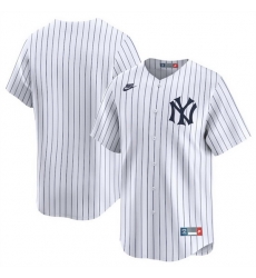 Men New York Yankees Blank White Cooperstown Collection Limited Stitched Baseball Jersey