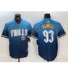Men Philadelphia Phillies 93 Jason Elwell Blue 2024 City Connect Limited Stitched Jersey 1