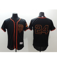 Men San Francisco Giants 24 Willie Mays BLACK 2024 Home Limited Stitched Baseball Jersey