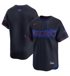 Men Toronto Blue Jays Blank Black 2024 City Connect Limited Stitched Baseball Jersey