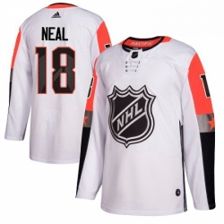 Mens Adidas Vegas Golden Knights 18 James Neal Authentic White 2018 All Star Pacific Division NHL Jersey 