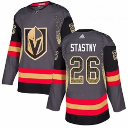 Mens Adidas Vegas Golden Knights 26 Paul Stastny Authentic Black Drift Fashion NHL Jersey 