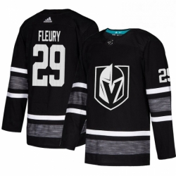 Mens Adidas Vegas Golden Knights 29 Marc Andre Fleury Black 2019 All Star Game Parley Authentic Stitched NHL Jersey 
